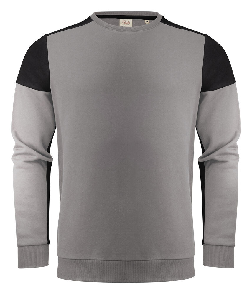 Printer Prime Crewneck Sweater Unisex - Staalgrijs/Zwart