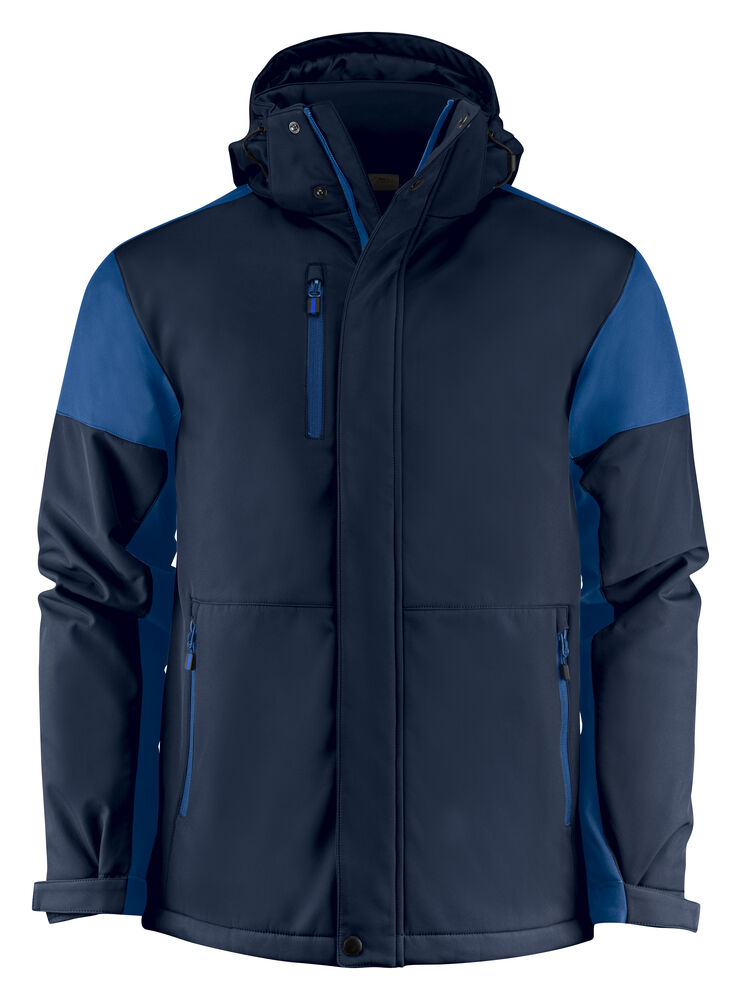 Printer Prime Padded Softshell Jas Heren - Marine/Kobalt