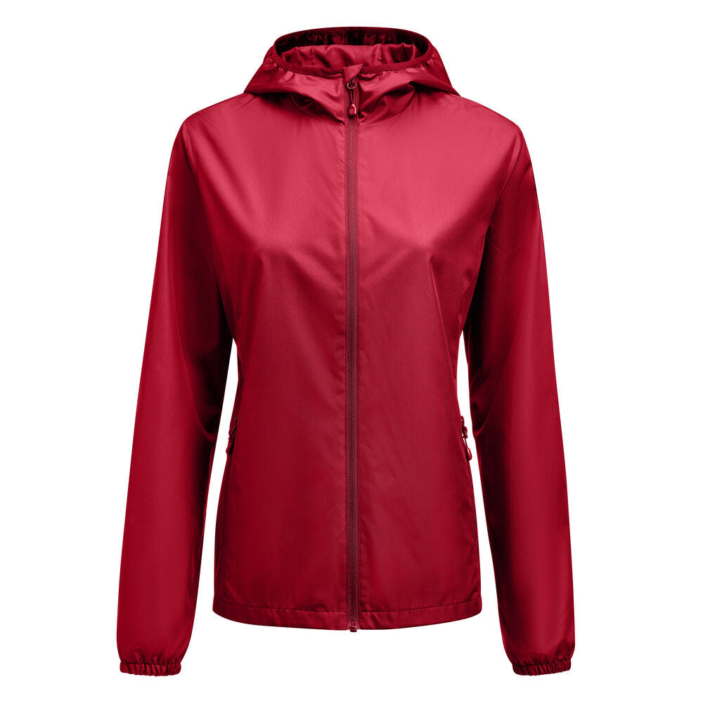 Printer Grab Windbreaker Dames - Rood
