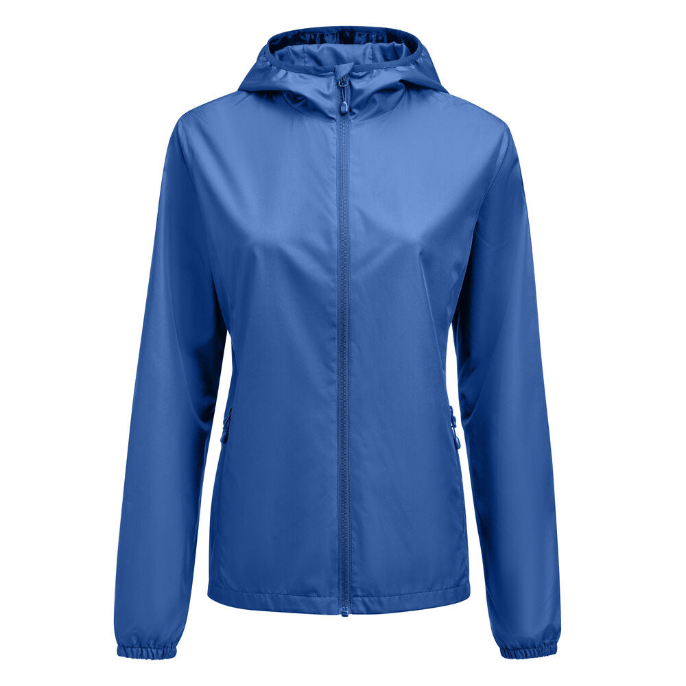 Printer Grab Windbreaker Dames - Helder Blauw