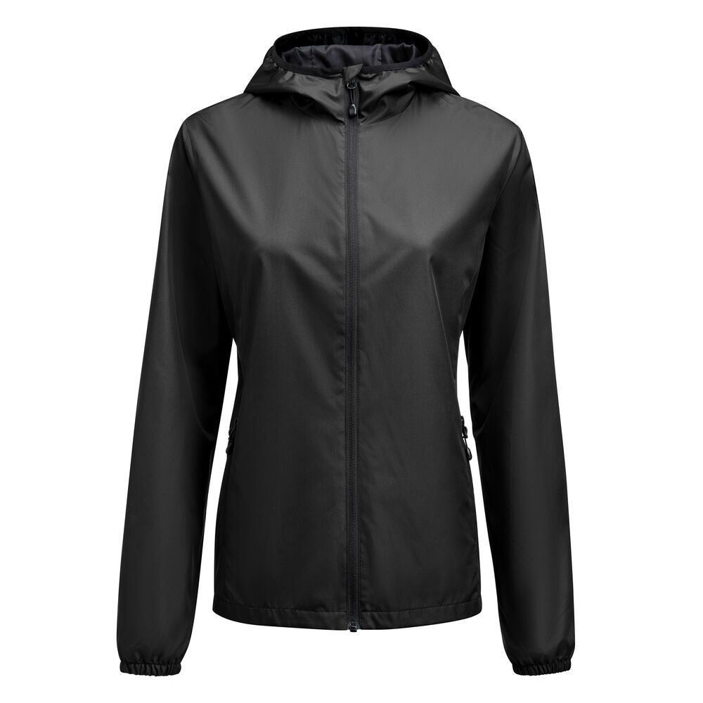 Printer Grab Windbreaker Dames - Zwart