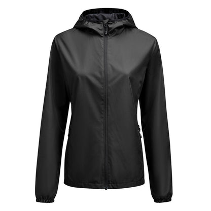 Printer Grab Windbreaker Dames - Zwart