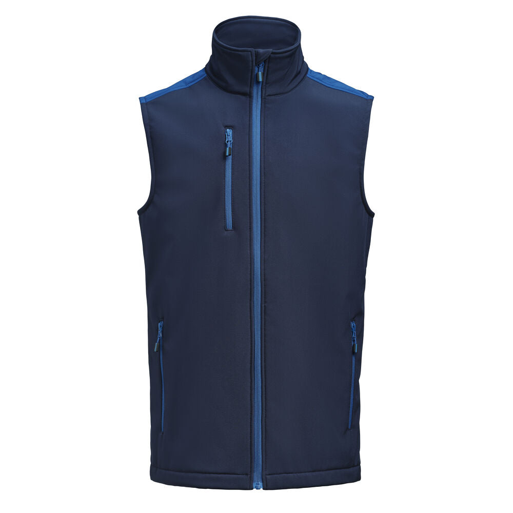 Printer Prime Softshell Bodywarmer Heren - Marine/Kobalt
