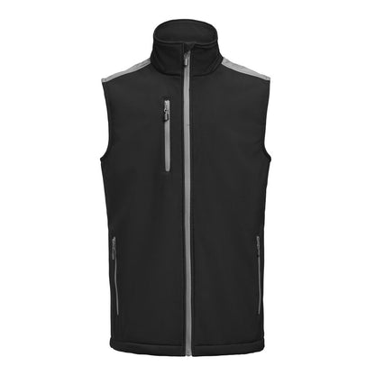 Printer Prime Softshell Bodywarmer Heren - Zwart/Staalgrijs