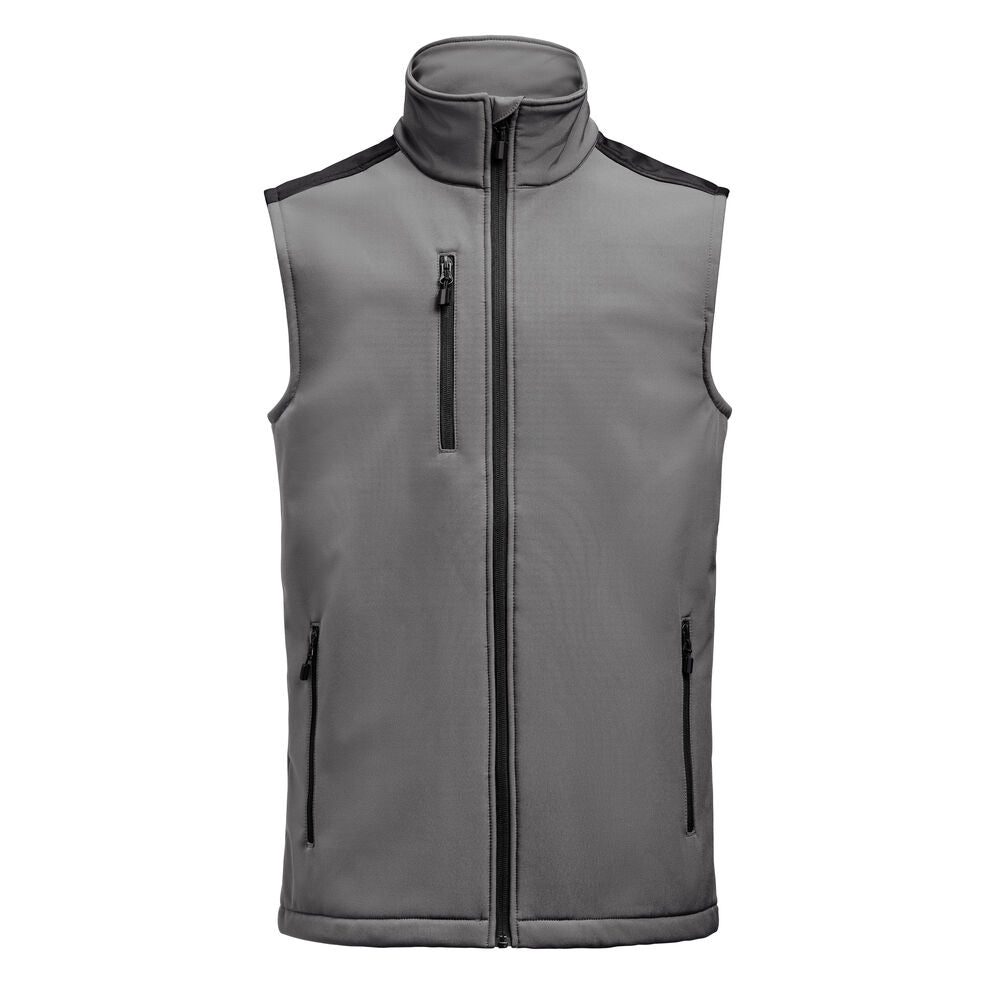 Printer Prime Softshell Bodywarmer Heren - Staalgrijs/Zwart