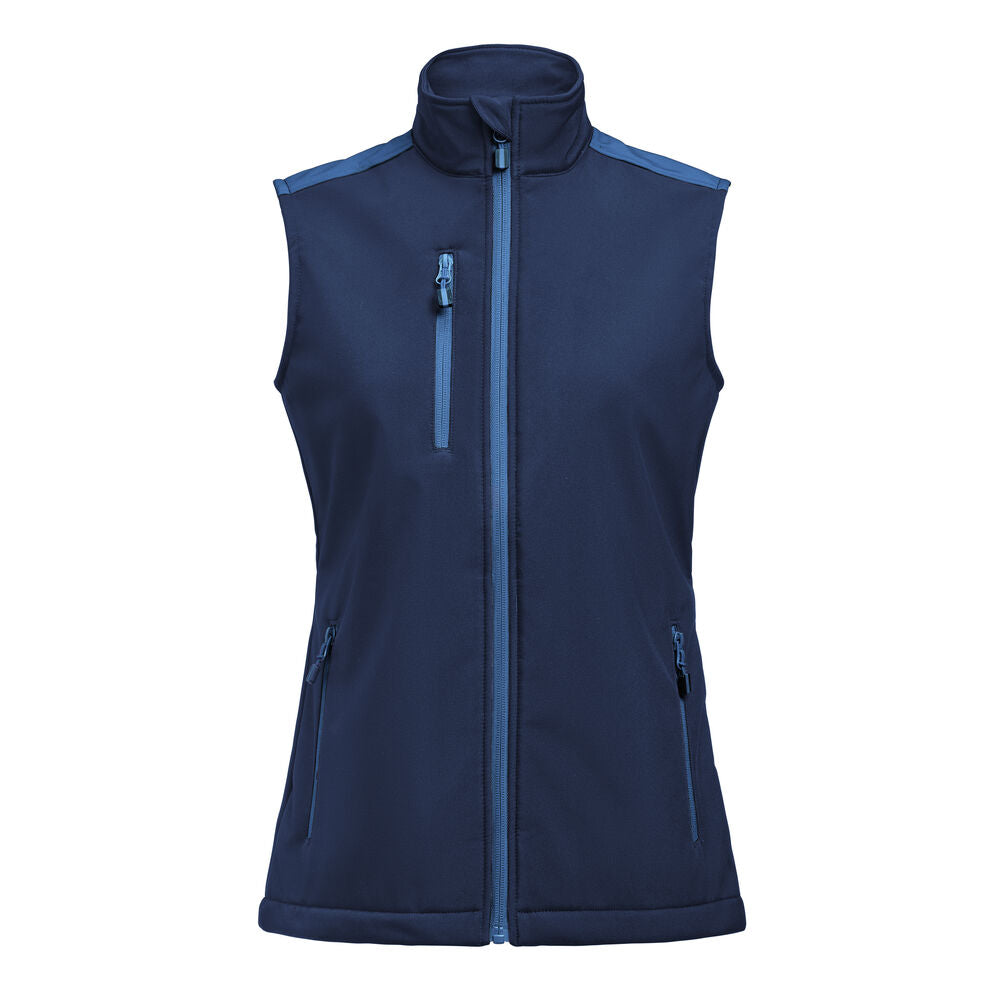 Printer Prime Softshell Bodywarmer Dames - Marine/Kobalt