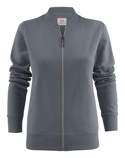 Printer Javelin Sweater Volledige Rits Dames - Staalgrijs