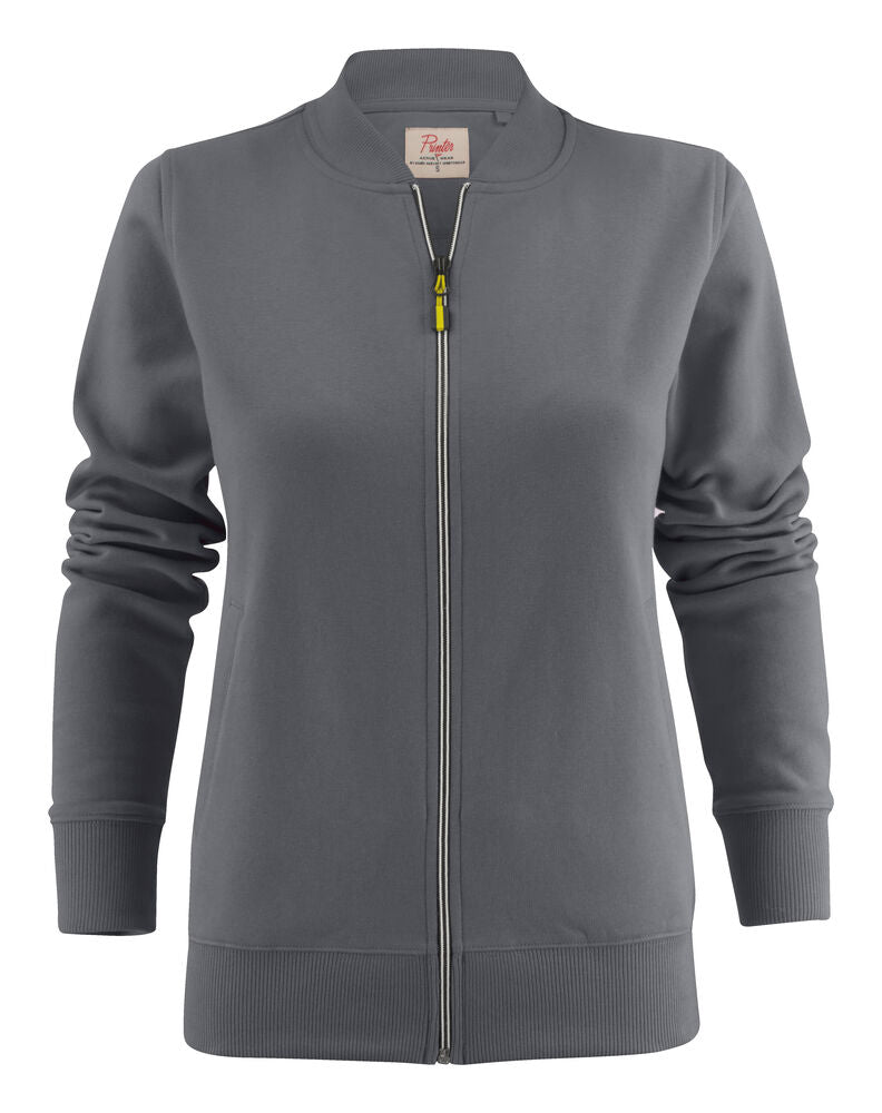Printer Javelin Sweater Volledige Rits Dames - Staalgrijs