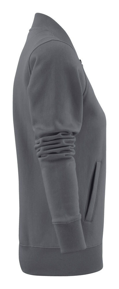 Printer Javelin Sweater Volledige Rits Dames - Staalgrijs