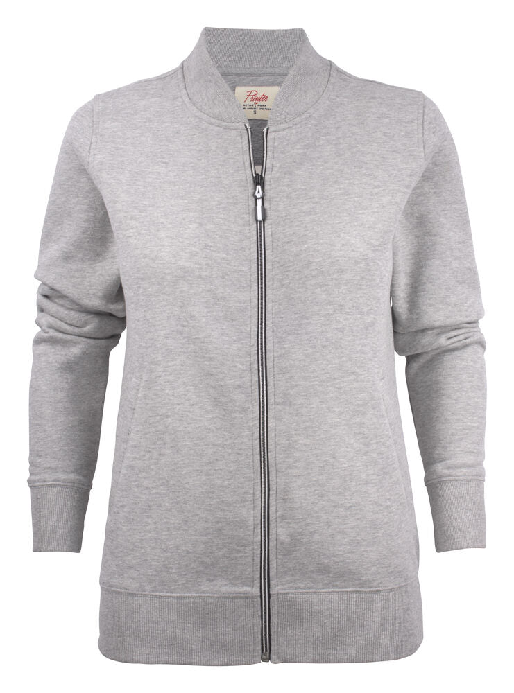 Printer Javelin Sweater Volledige Rits Dames - Grijs Mêlée