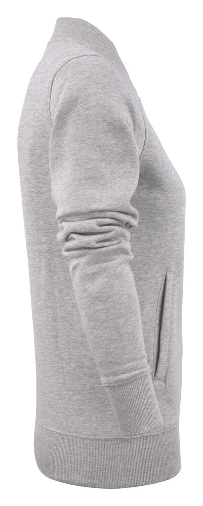 Printer Javelin Sweater Volledige Rits Dames - Grijs Mêlée