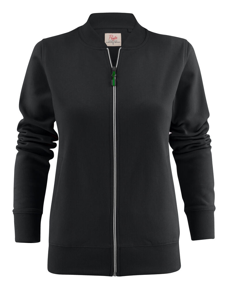 Printer Javelin Sweater Volledige Rits Dames - Zwart