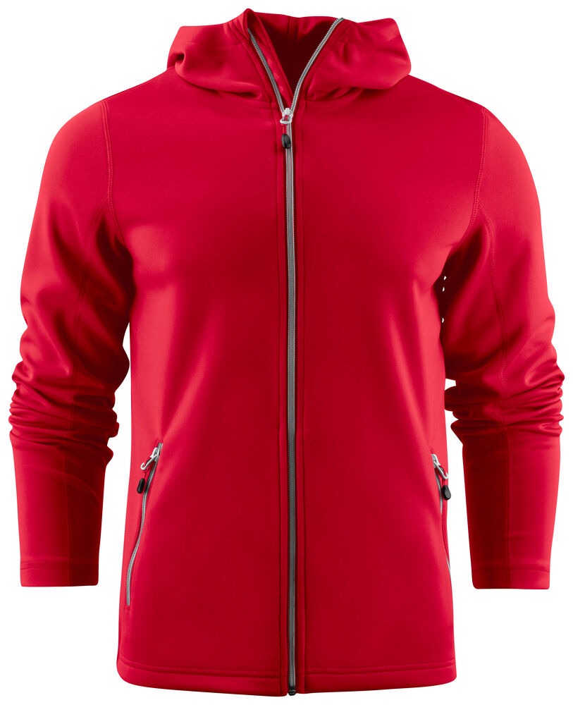 Printer Layback Hoodie Heren - Rood