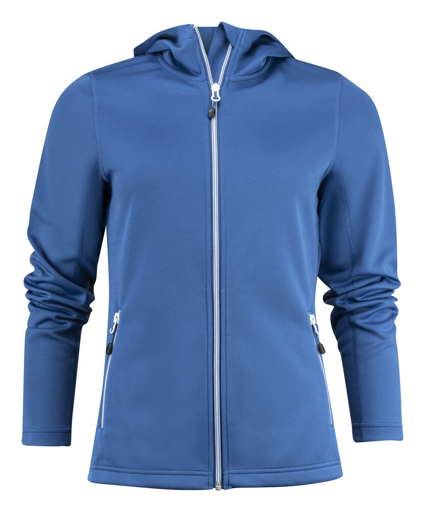 Printer Layback Hoodie Dames - Helder Blauw