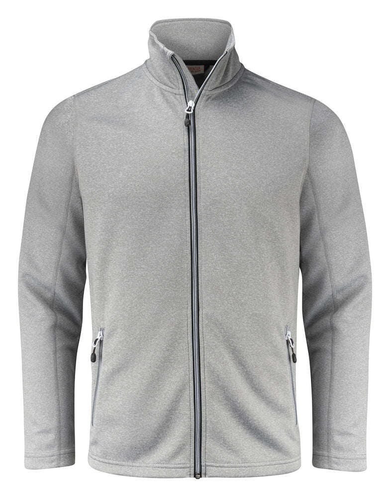 Printer Powerslide Sweater Volledige Rits Heren - Grijs Mêlée