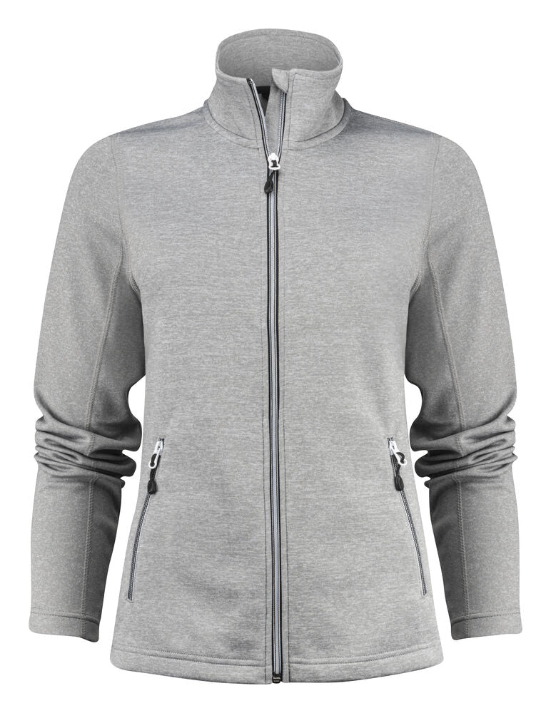 Printer Powerslide Sweater Volledige Rits Dames - Grijs Mêlée