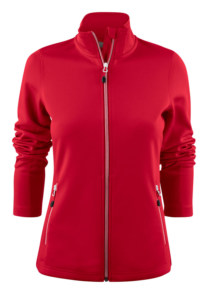 Printer Powerslide Sweater Volledige Rits Dames - Rood