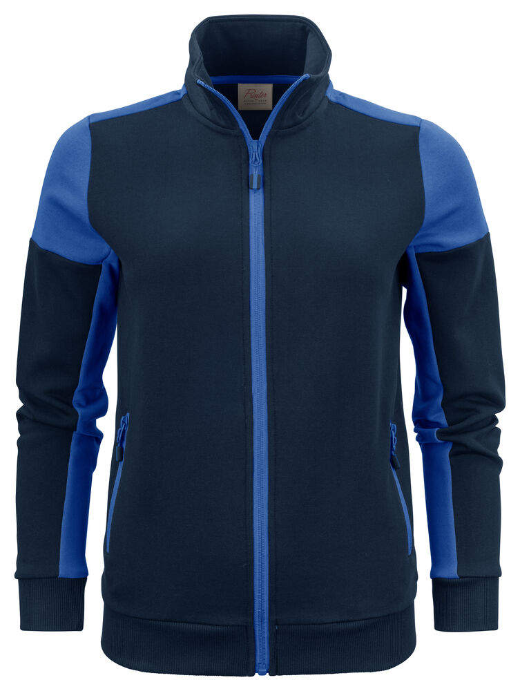 Printer Prime Sweater Volledige Rits Dames - Marine/Kobalt