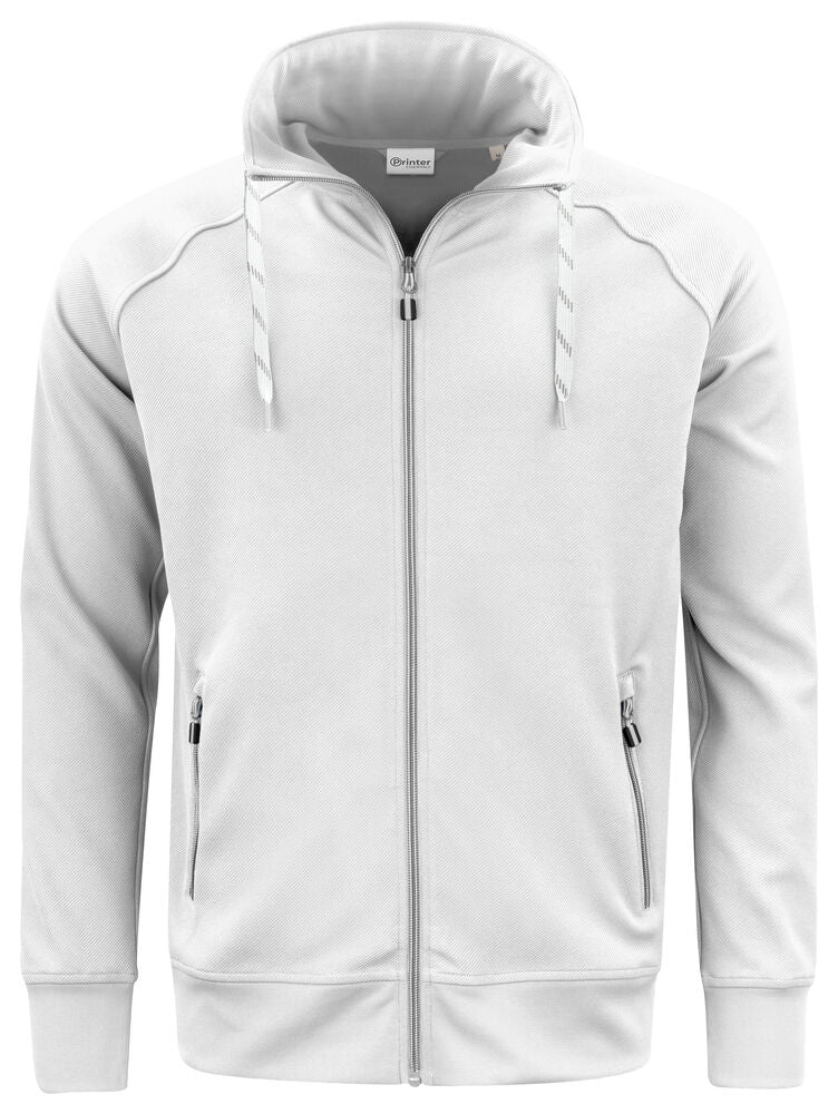 Printer Jog RSX Sweater Volledige Rits Heren - Wit
