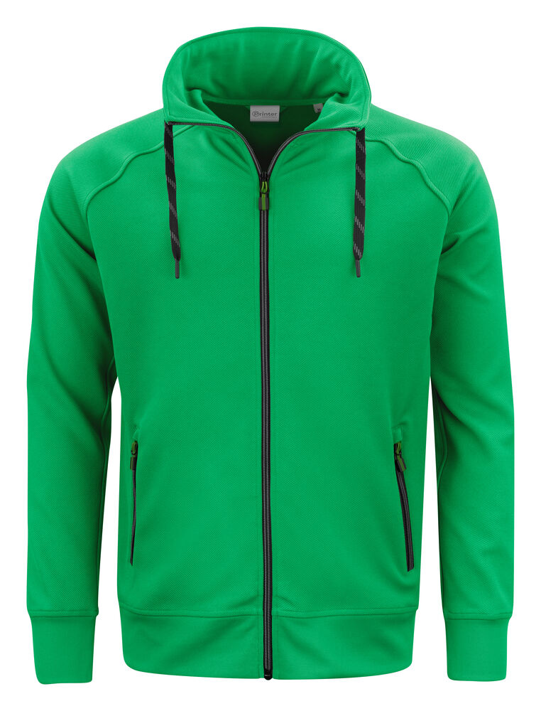 Printer Jog RSX Sweater Volledige Rits Heren - Frisgroen