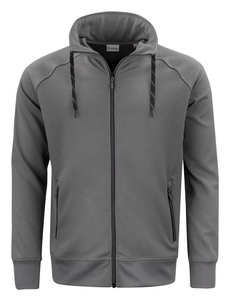 Printer Jog RSX Sweater Volledige Rits Heren - Staalgrijs