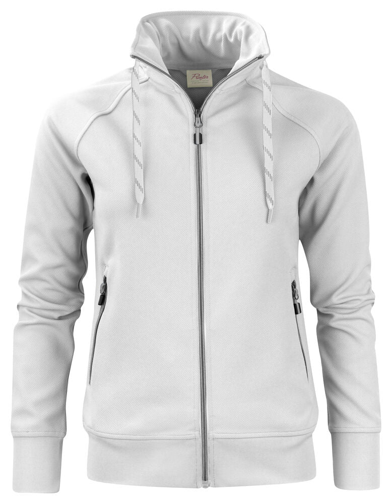 Printer Jog RSX Sweater Volledige Rits Dames - Wit