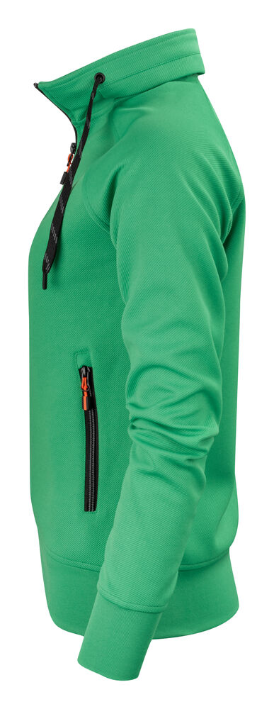 Printer Jog RSX Sweater Volledige Rits Dames - Frisgroen