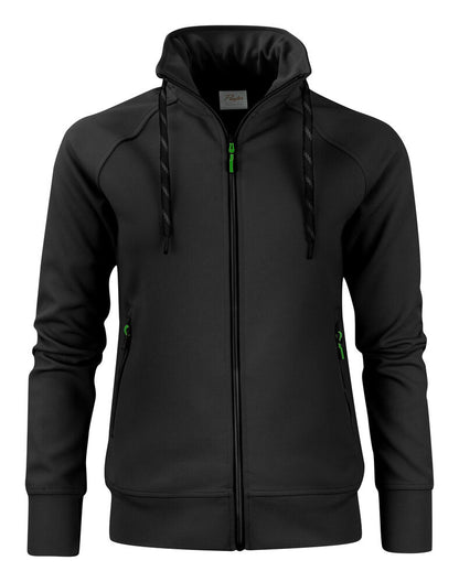 Printer Jog RSX Sweater Volledige Rits Dames - Zwart