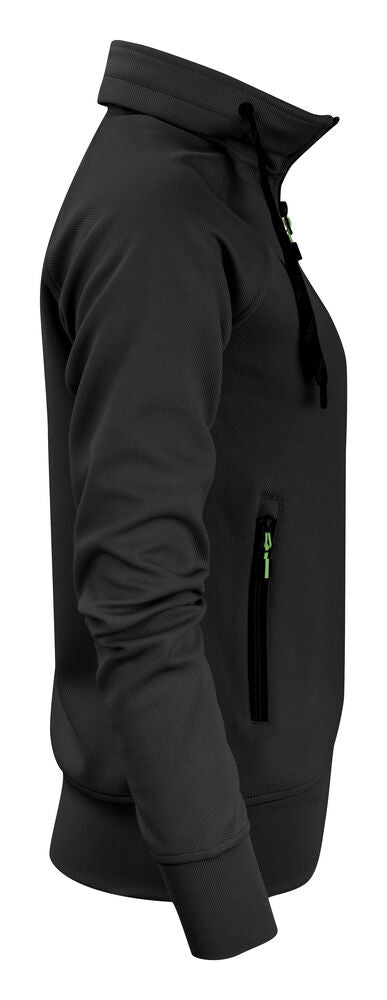 Printer Jog RSX Sweater Volledige Rits Dames - Zwart