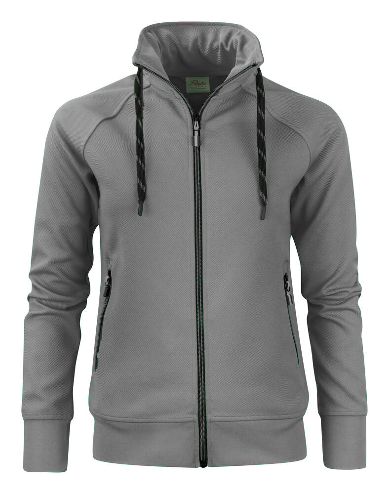 Printer Jog RSX Sweater Volledige Rits Dames - Staalgrijs