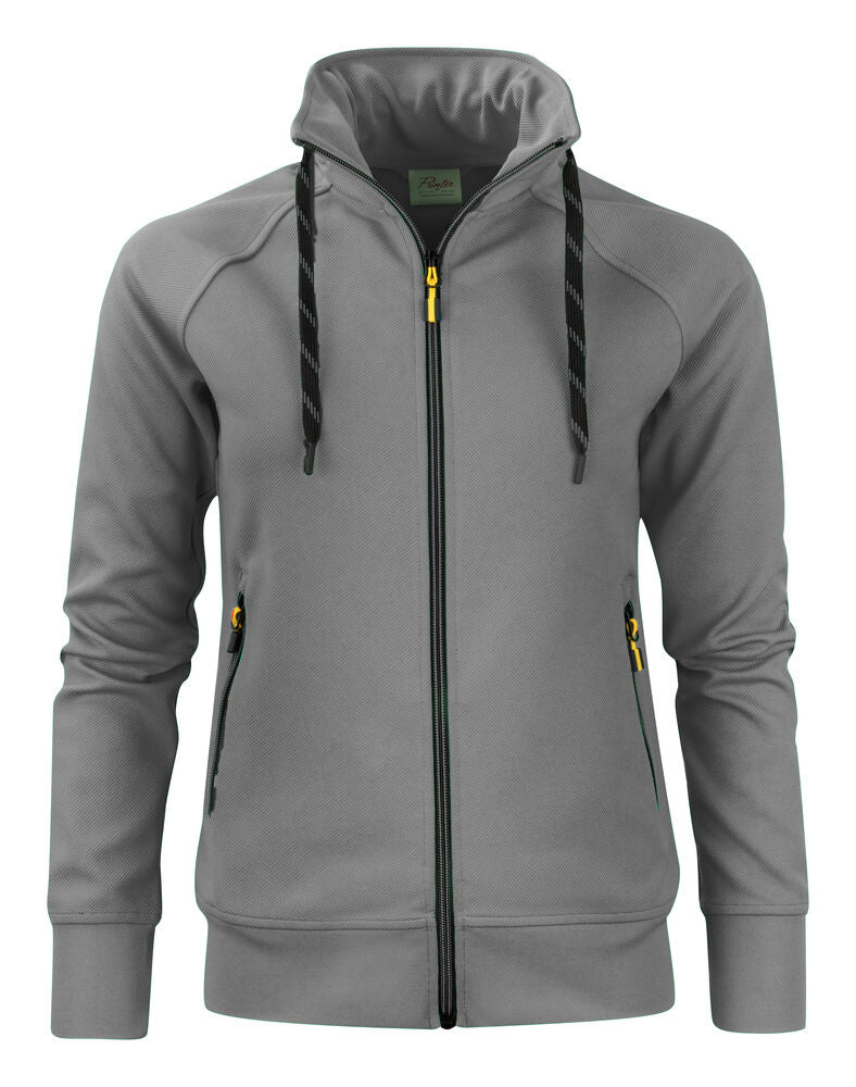 Printer Jog RSX Sweater Volledige Rits Dames - Staalgrijs