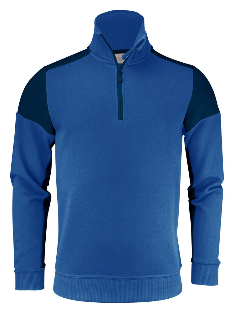 Printer Prime Sweater Halve Rits Unisex - Kobalt/Marine
