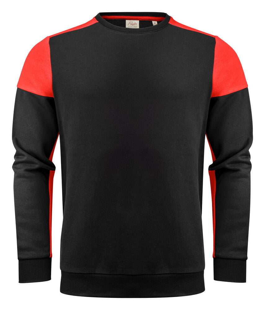 Printer Prime Crewneck Sweater Unisex - Zwart/Rood