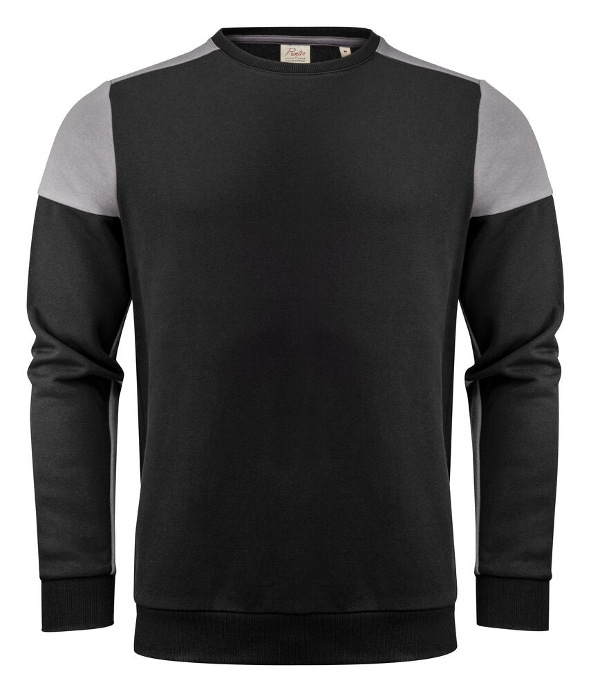 Printer Prime Crewneck Sweater Unisex - Zwart/Staalgrijs