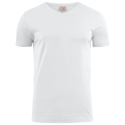 Printer Heavy V-neck T-Shirt Heren