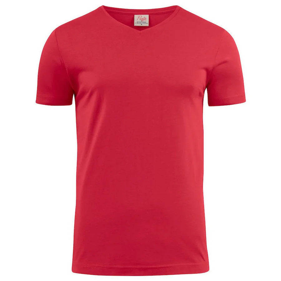Printer Heavy V-neck T-Shirt Heren