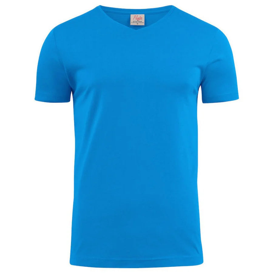 Printer Heavy V-neck T-Shirt Heren