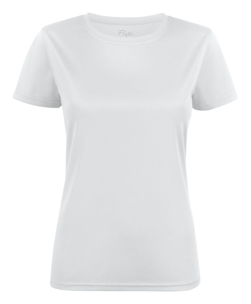 Printer Run T-Shirt Dames - Wit