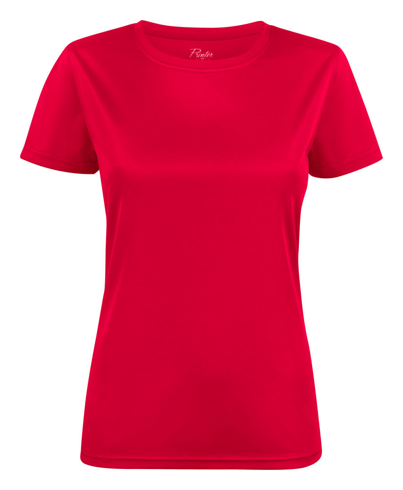 Printer Run T-Shirt Dames - Rood