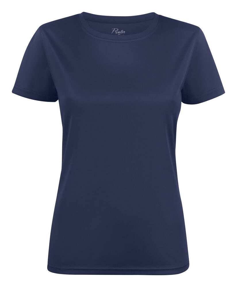 Printer Run T-Shirt Dames - Marine