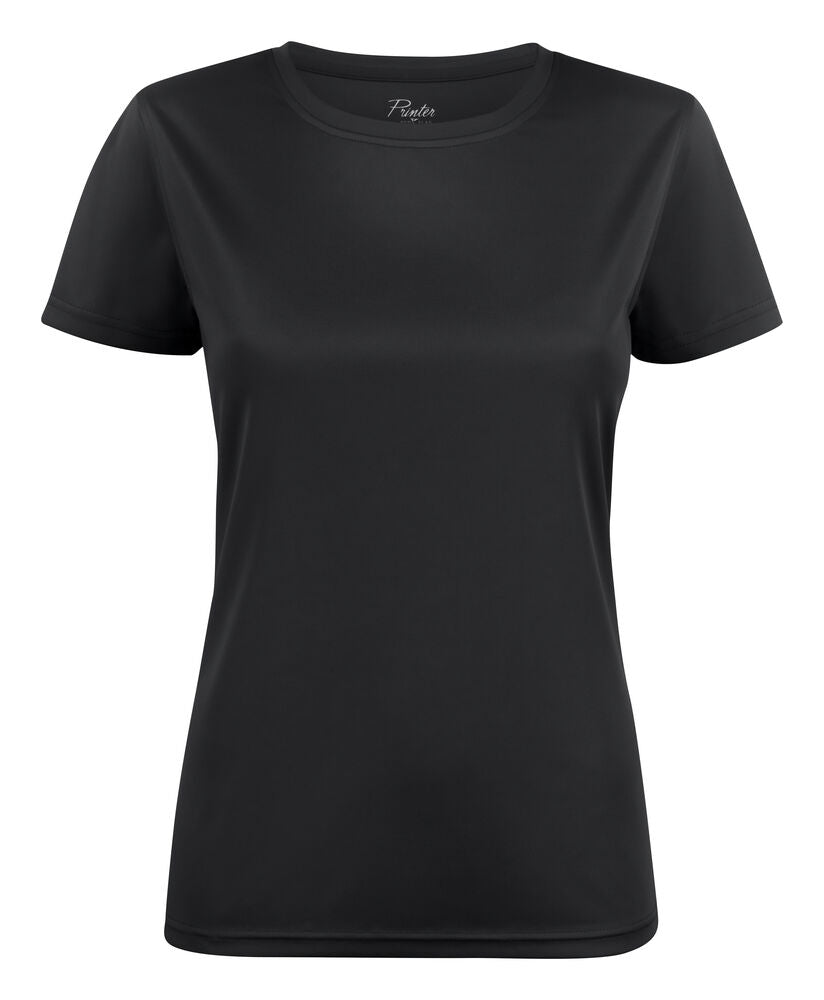 Printer Run T-Shirt Dames - Zwart