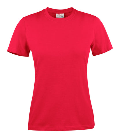 Printer Light T-Shirt Dames - Rood