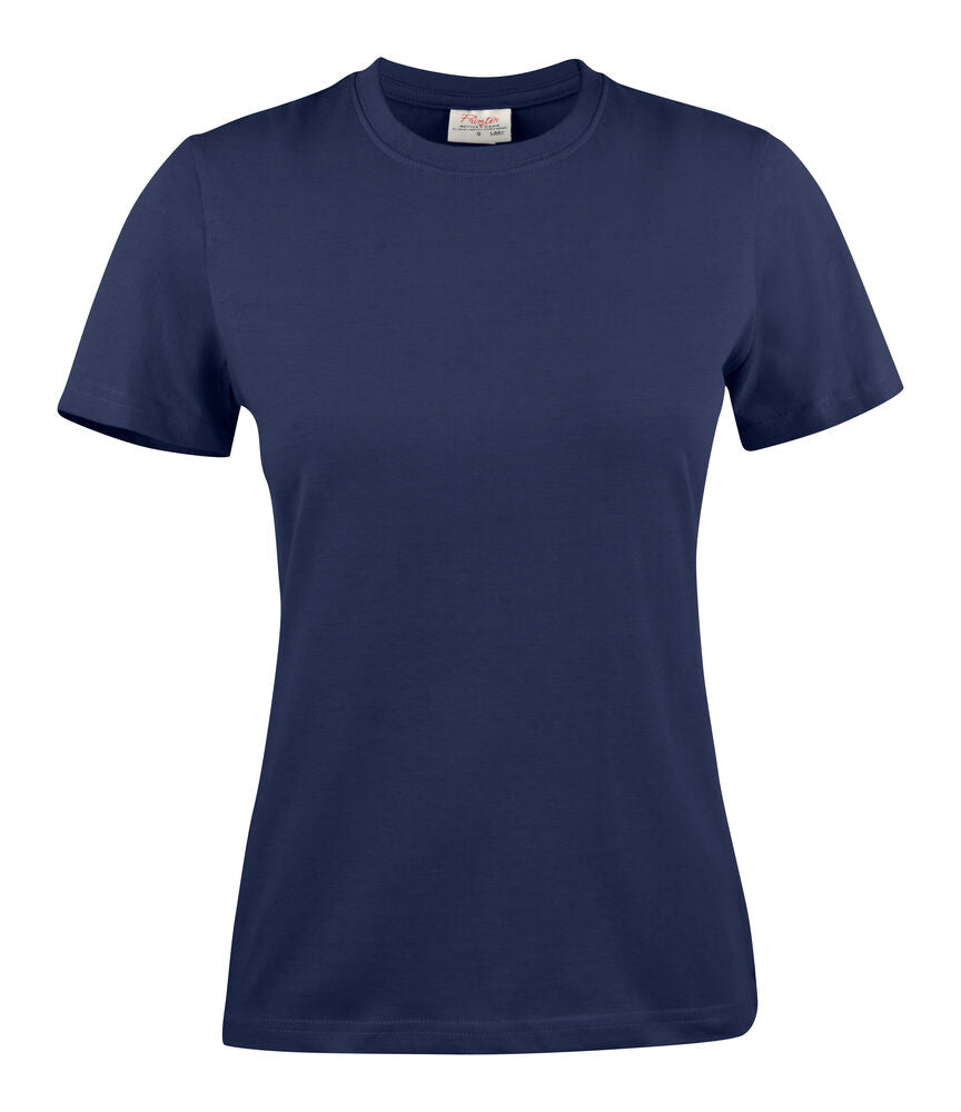 Printer Light T-Shirt Dames - Marine