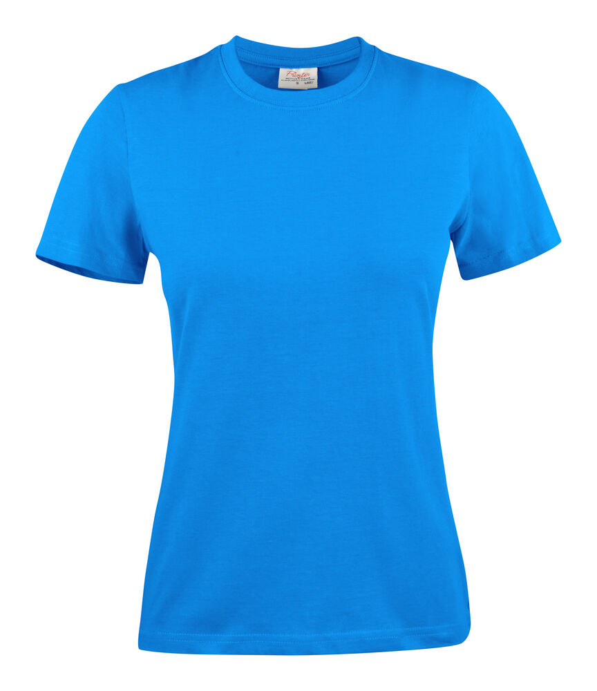 Printer Light T-Shirt Dames - Oceaan Blauw