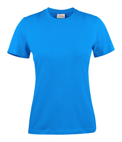 Printer Light T-Shirt Dames - Oceaan Blauw
