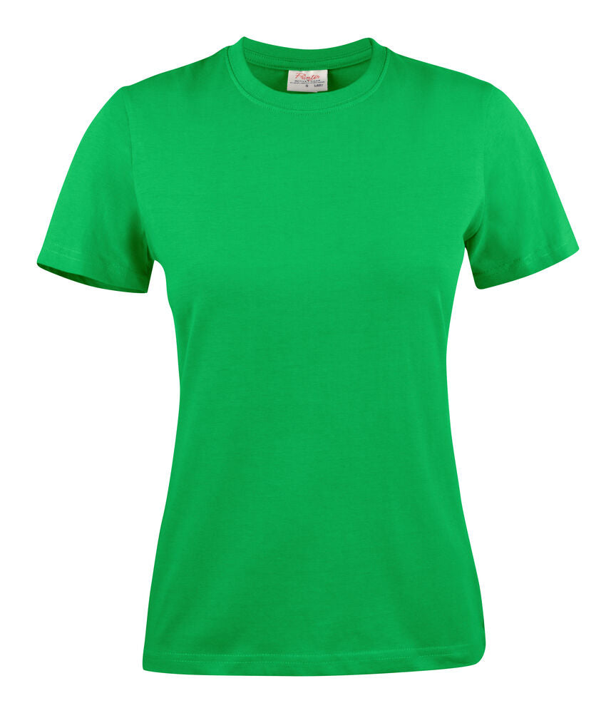 Printer Light T-Shirt Dames - Frisgroen