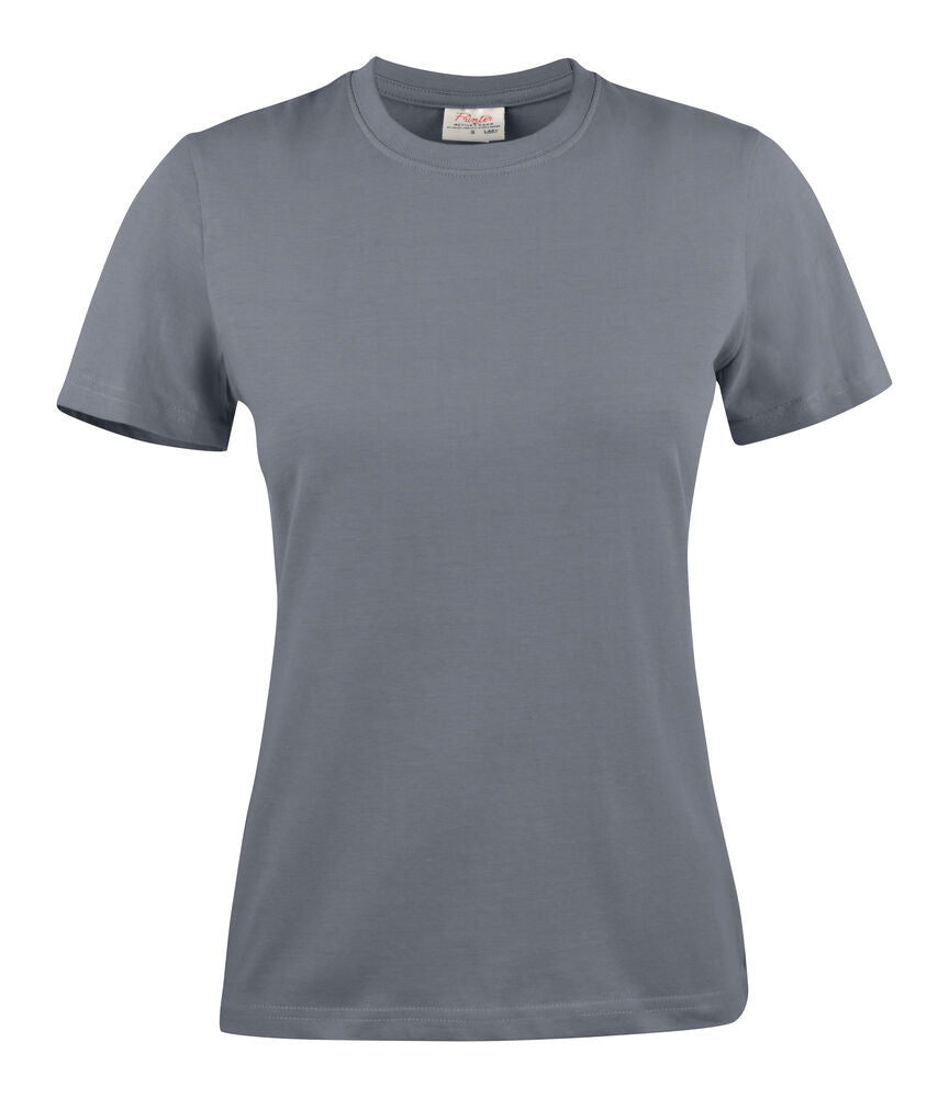 Printer Light T-Shirt Dames - Staalgrijs