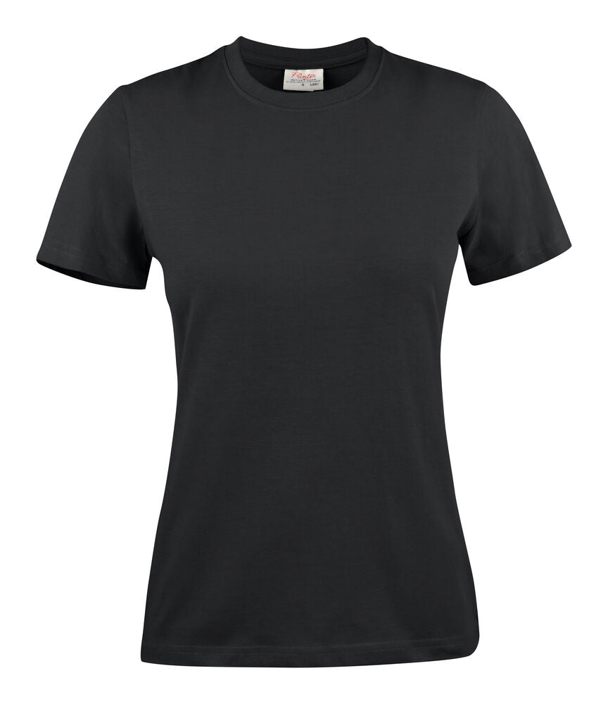 Printer Light T-Shirt Dames - Zwart