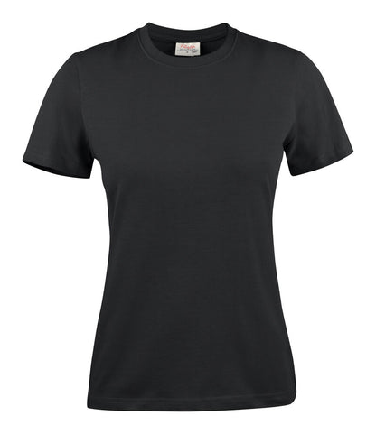 Printer Light T-Shirt Dames - Zwart