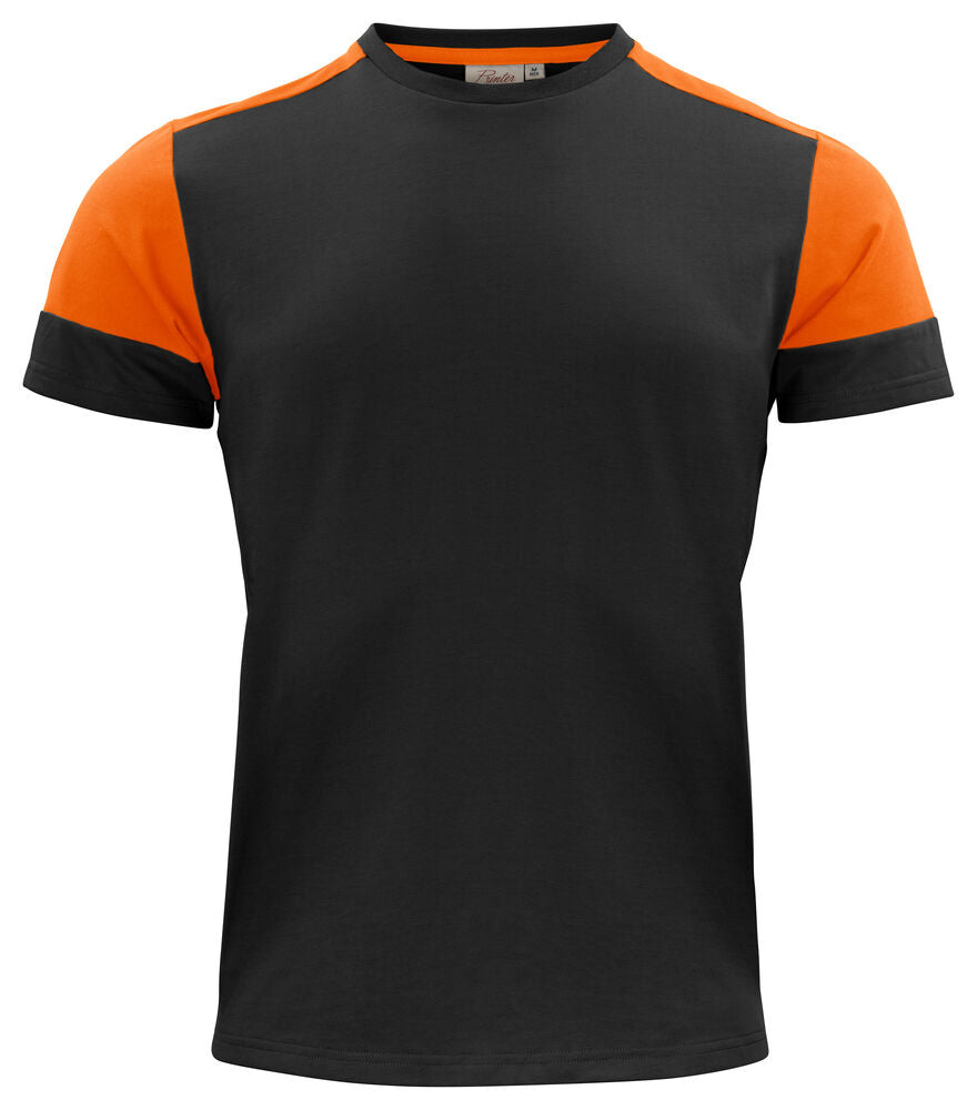 Printer Prime T-Shirt Heren - Zwart/Oranje